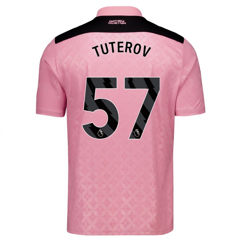 Danxen Herren Timur Tuterov #57 Hellrosa Schwarz Auswärtstrikot Trikot 2026/27 T-Shirt Schweiz