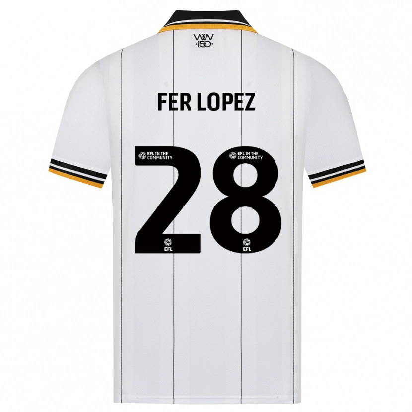 Danxen Herren Fer López #28 Orange Weiß Schwarz Auswärtstrikot Trikot 2026/27 T-Shirt Schweiz