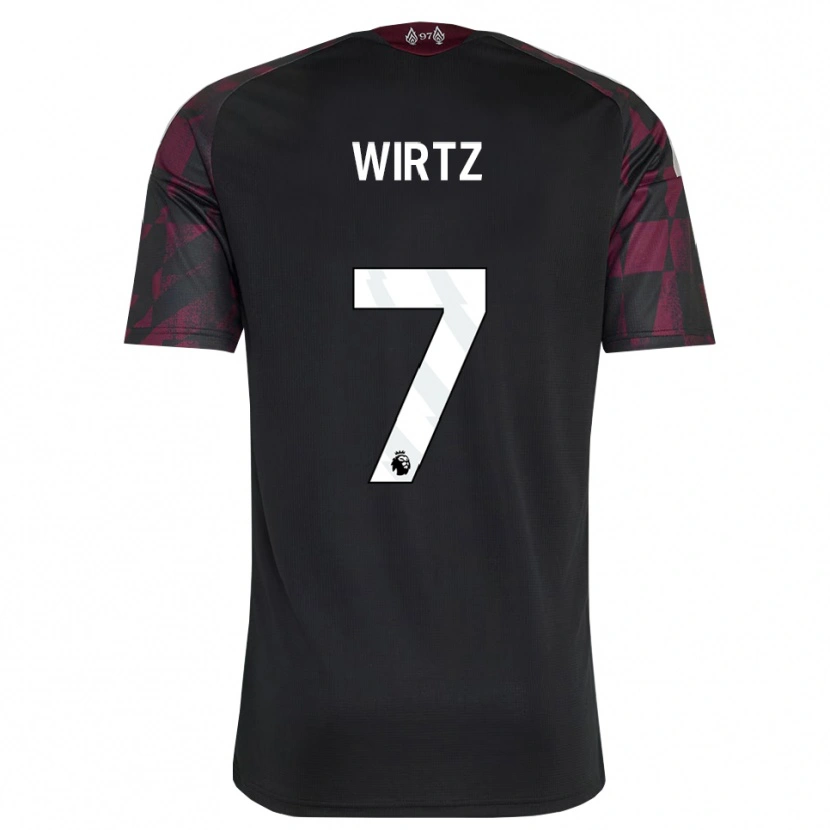 Danxen Herren Florian Wirtz #7 Schwarz Weiß Violett Ausweichtrikot Trikot 2026/27 T-Shirt Schweiz