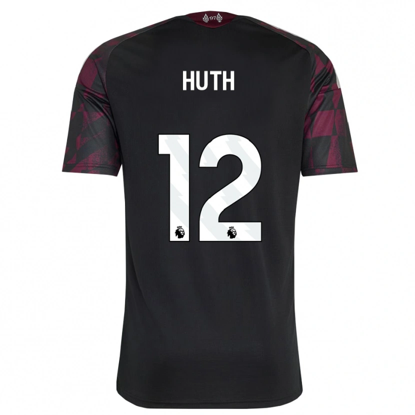 Danxen Herren Charlie Huth #12 Schwarz Weiß Violett Ausweichtrikot Trikot 2026/27 T-Shirt Schweiz