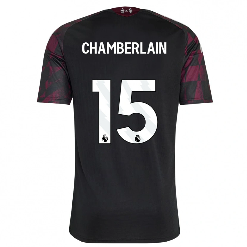 Danxen Herren Alex Oxlade Chamberlain #15 Schwarz Weiß Violett Ausweichtrikot Trikot 2026/27 T-Shirt Schweiz