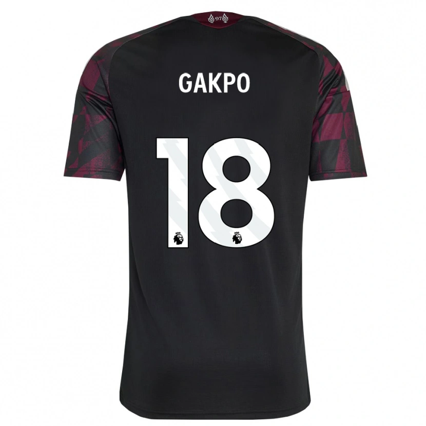Danxen Herren Cody Gakpo #18 Schwarz Weiß Violett Ausweichtrikot Trikot 2026/27 T-Shirt Schweiz