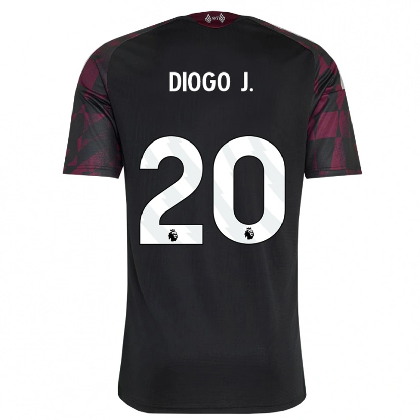 Danxen Herren Diogo Jota #20 Schwarz Weiß Violett Ausweichtrikot Trikot 2026/27 T-Shirt Schweiz