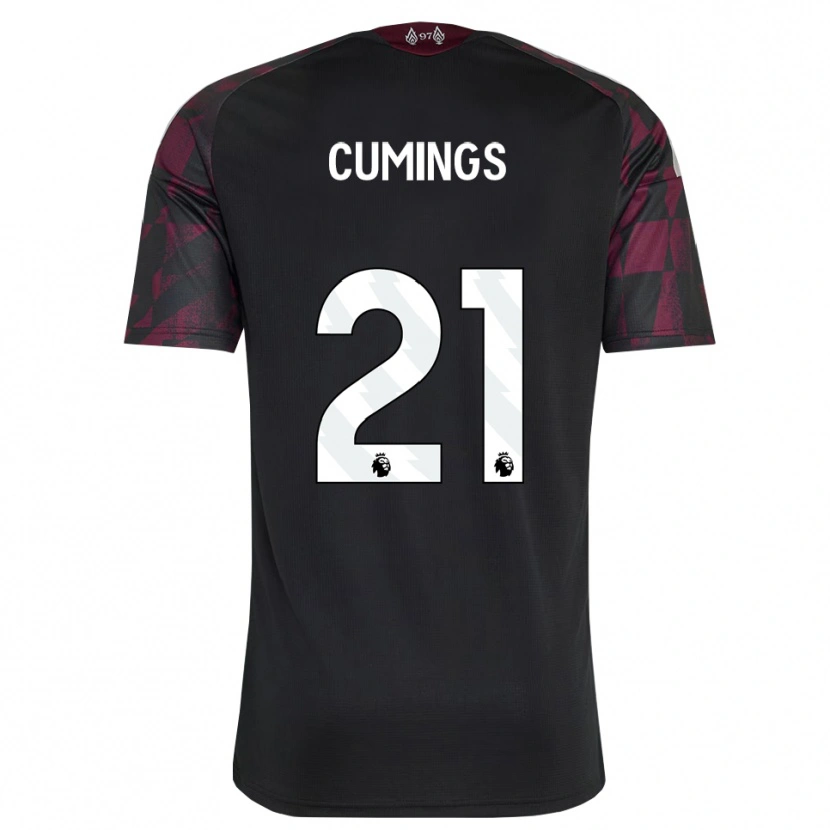 Danxen Herren Eartha Cumings #21 Schwarz Weiß Violett Ausweichtrikot Trikot 2026/27 T-Shirt Schweiz