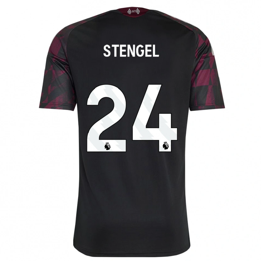 Danxen Herren Katie Stengel #24 Schwarz Weiß Violett Ausweichtrikot Trikot 2026/27 T-Shirt Schweiz