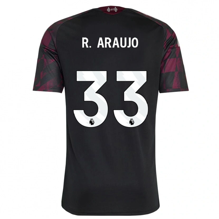 Danxen Herren Ronald Araujo #33 Schwarz Weiß Violett Ausweichtrikot Trikot 2026/27 T-Shirt Schweiz