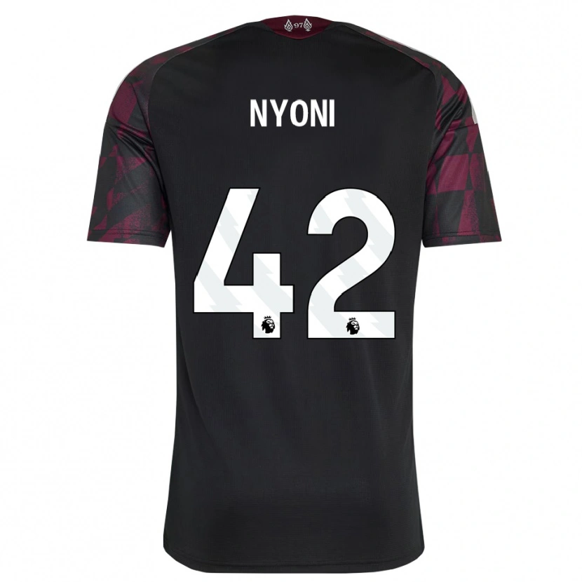 Danxen Herren Trey Nyoni #42 Schwarz Weiß Violett Ausweichtrikot Trikot 2026/27 T-Shirt Schweiz