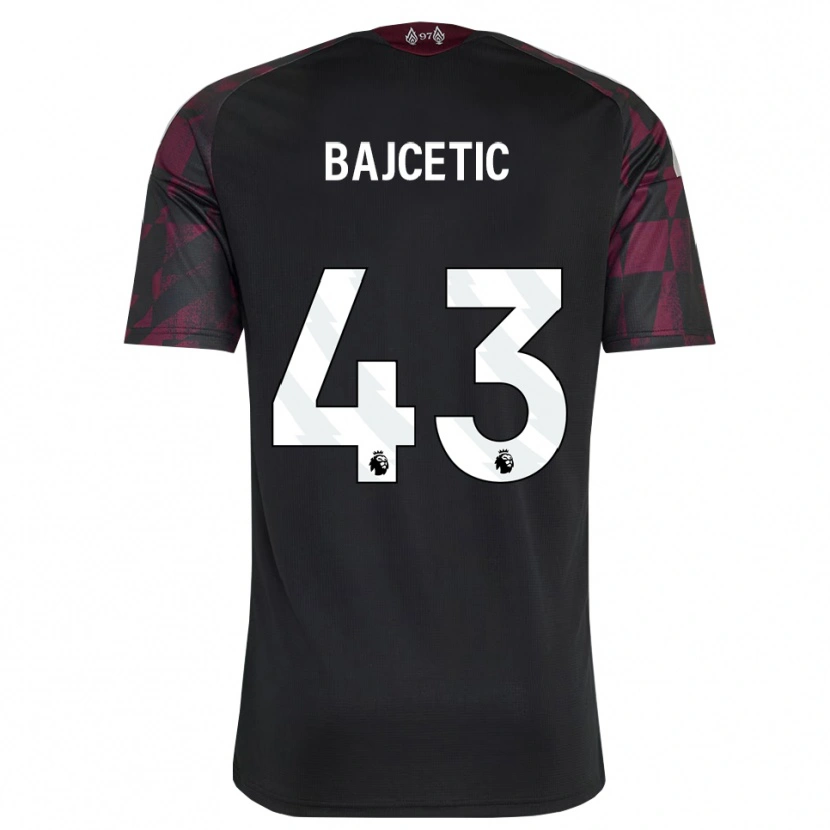 Danxen Herren Stefan Bajcetic #43 Schwarz Weiß Violett Ausweichtrikot Trikot 2026/27 T-Shirt Schweiz