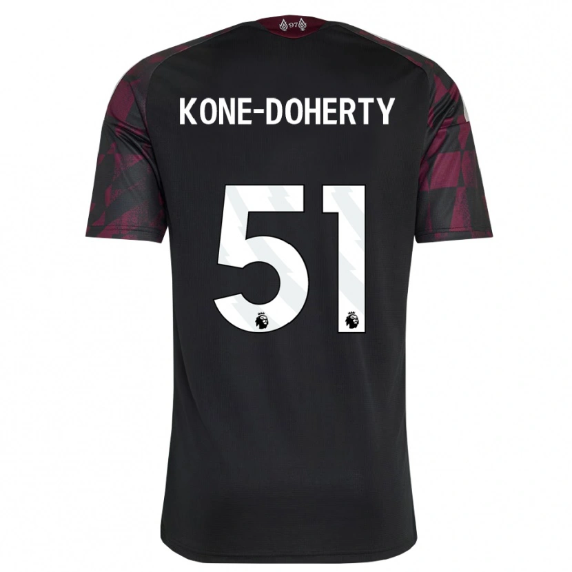 Danxen Herren Trent Kone-Doherty #51 Schwarz Weiß Violett Ausweichtrikot Trikot 2026/27 T-Shirt Schweiz