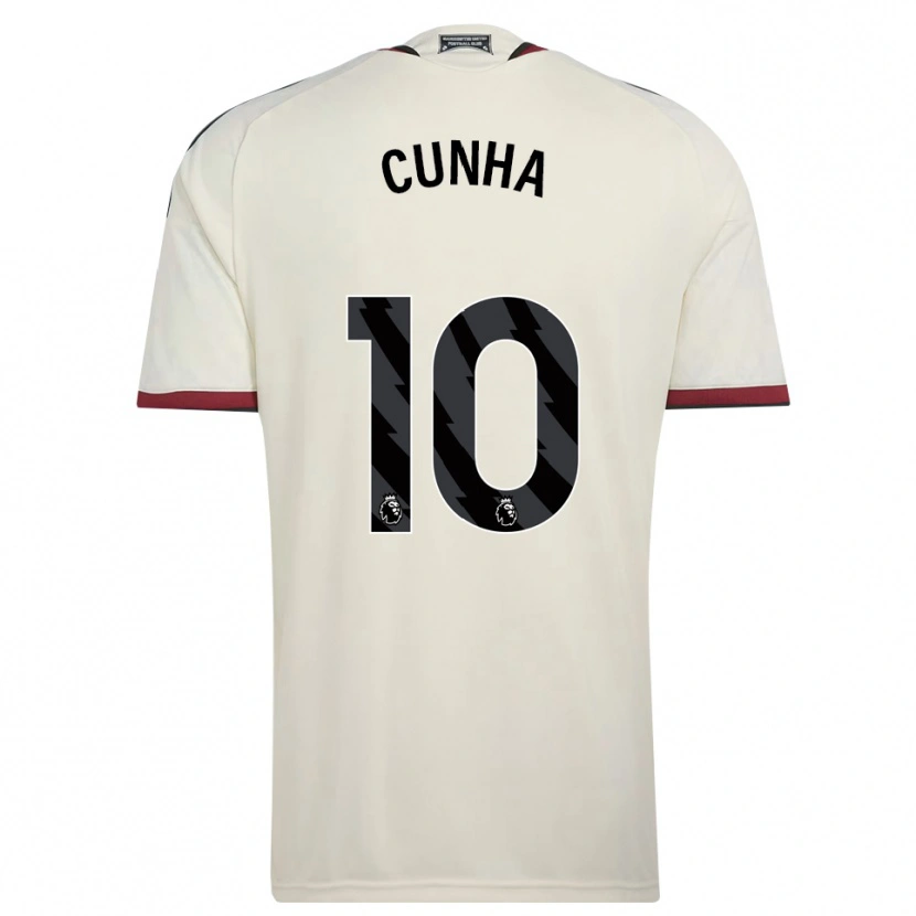 Danxen Herren Matheus Cunha #10 Beige Schwarz Rot Ausweichtrikot Trikot 2026/27 T-Shirt Schweiz