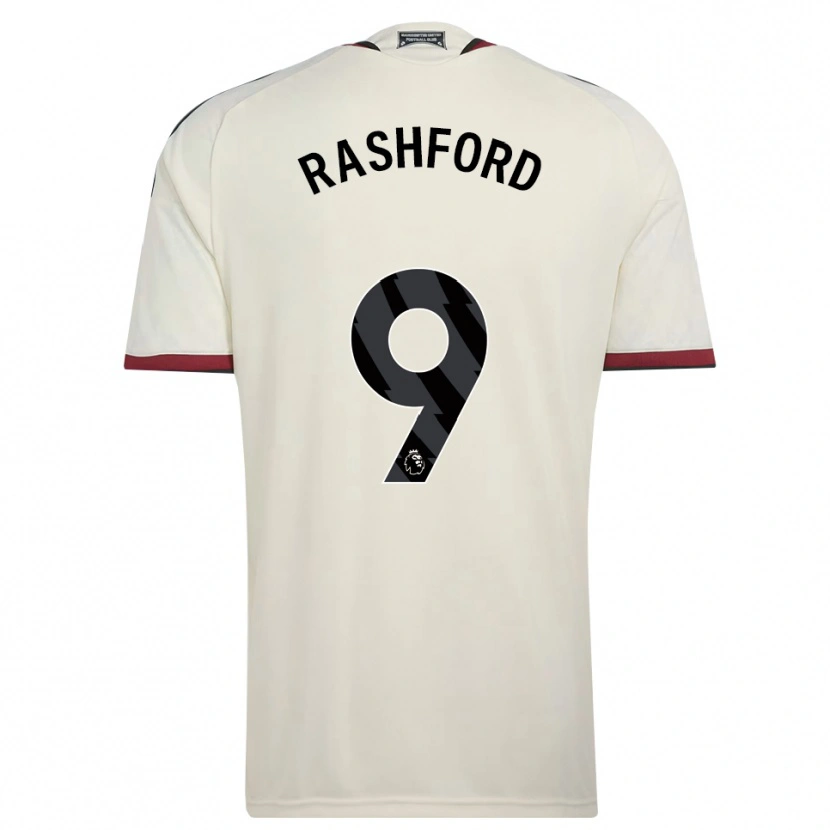 Danxen Herren Marcus Rashford #9 Beige Schwarz Rot Ausweichtrikot Trikot 2026/27 T-Shirt Schweiz