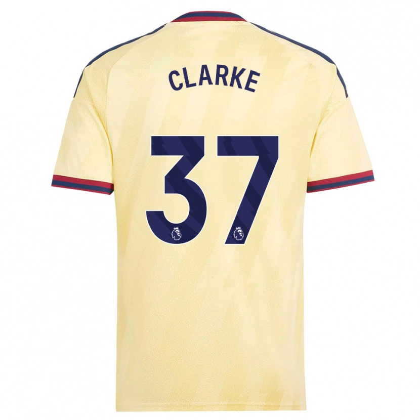 Danxen Herren Brayden Clarke #37 Hell Gelb Mitternachtsblau Ausweichtrikot Trikot 2026/27 T-Shirt Schweiz