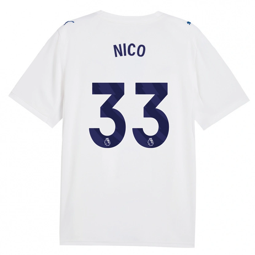 Danxen Herren Nico O'reilly #33 Marineweiß Ausweichtrikot Trikot 2026/27 T-Shirt Schweiz