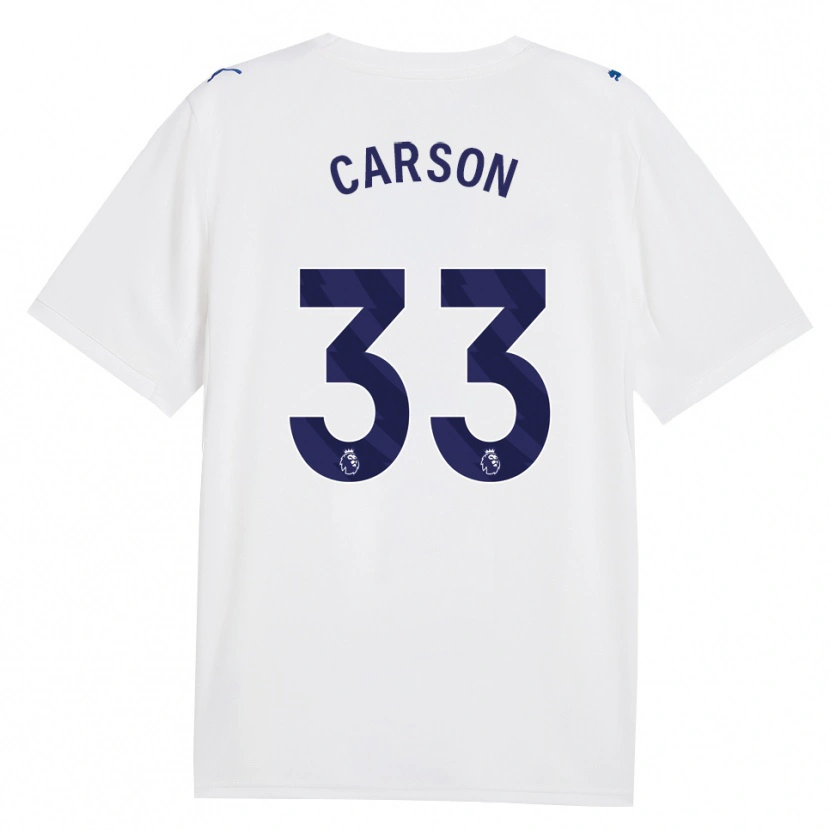 Danxen Herren Scott Carson #33 Marineweiß Ausweichtrikot Trikot 2026/27 T-Shirt Schweiz