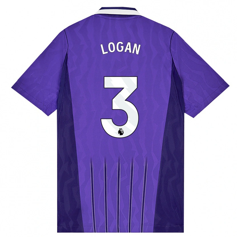 Danxen Herren Calum Logan #3 Violett Weiß Ausweichtrikot Trikot 2026/27 T-Shirt Schweiz