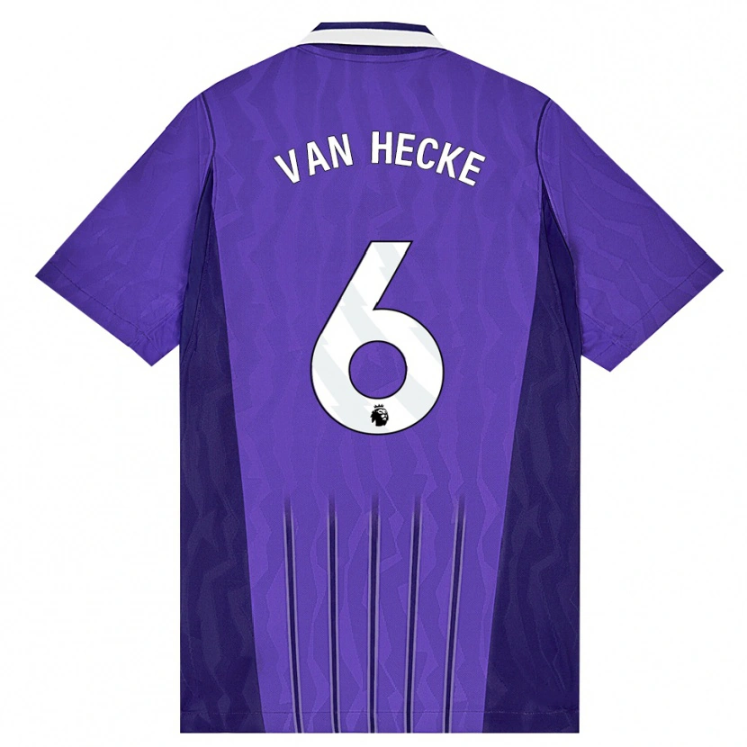 Danxen Herren Jan Paul Van Hecke #6 Violett Weiß Ausweichtrikot Trikot 2026/27 T-Shirt Schweiz