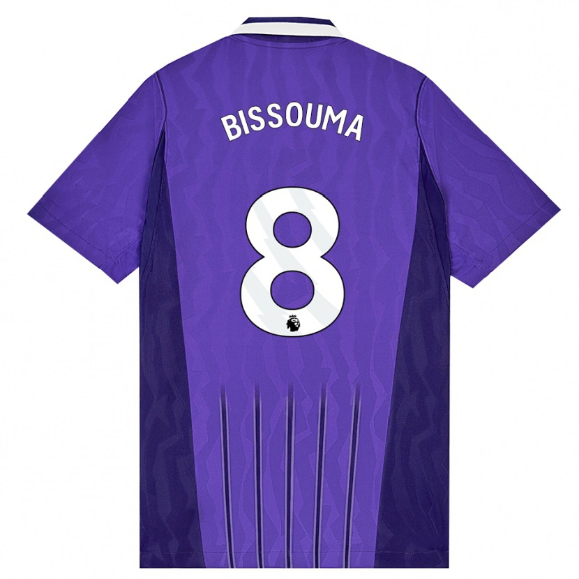 Danxen Herren Yves Bissouma #8 Violett Weiß Ausweichtrikot Trikot 2026/27 T-Shirt Schweiz