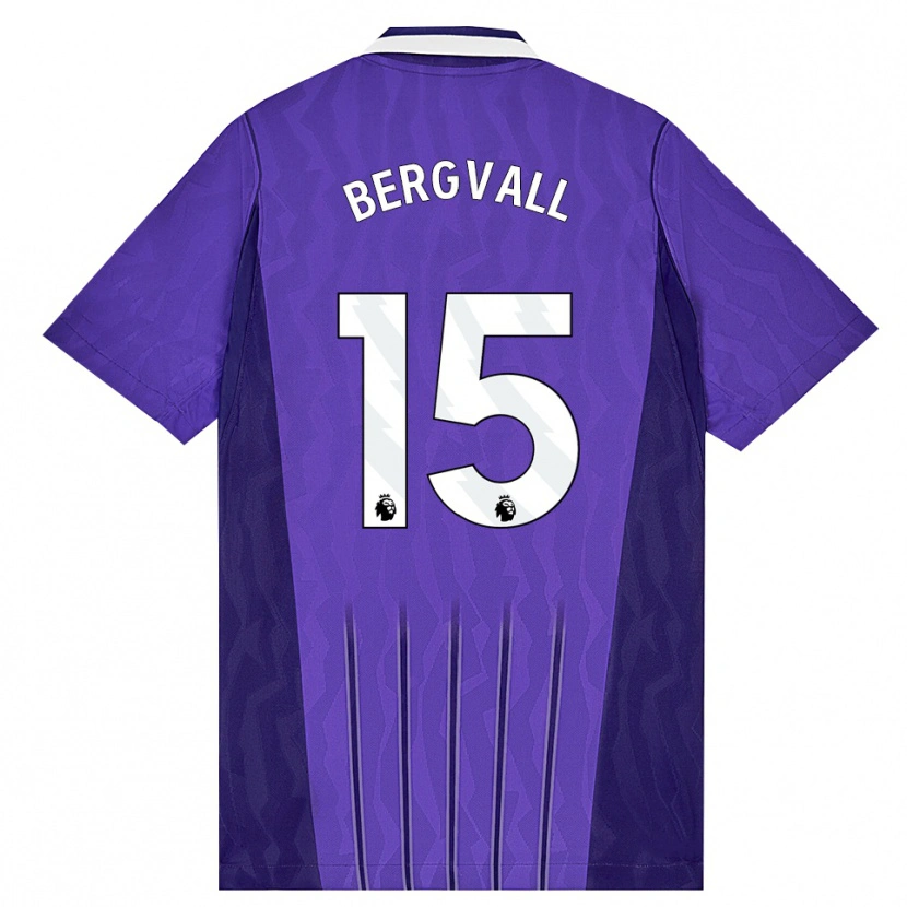 Danxen Herren Lucas Bergvall #15 Violett Weiß Ausweichtrikot Trikot 2026/27 T-Shirt Schweiz