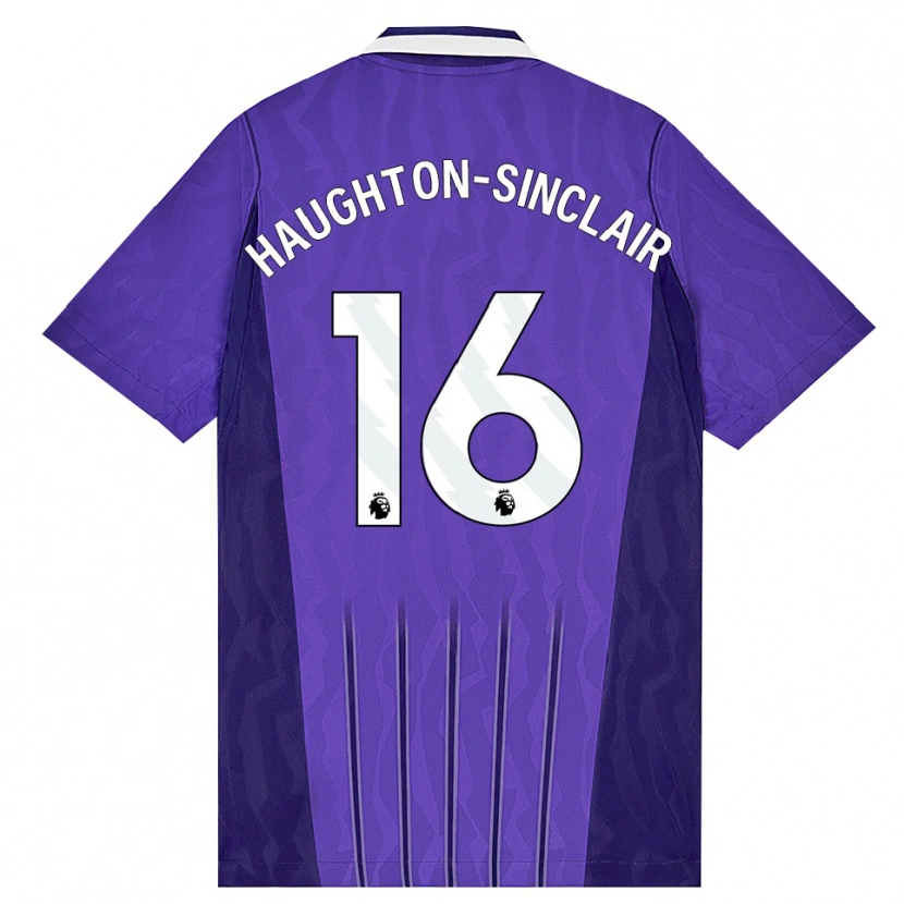 Danxen Herren Ashiah Haughton-Sinclair #16 Violett Weiß Ausweichtrikot Trikot 2026/27 T-Shirt Schweiz