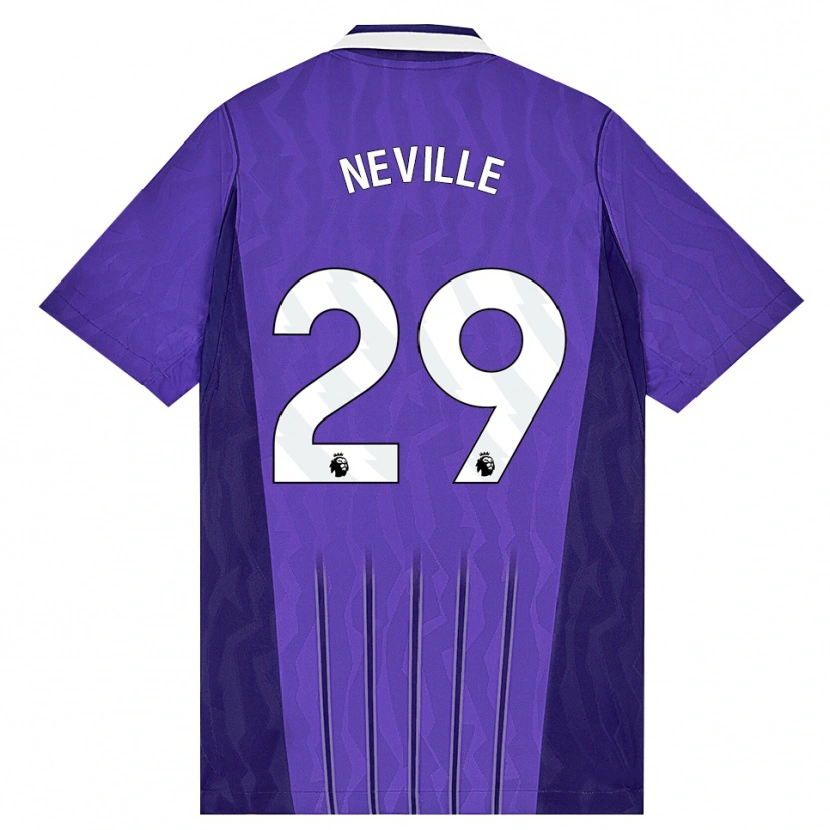 Danxen Herren Ashleigh Neville #29 Violett Weiß Ausweichtrikot Trikot 2026/27 T-Shirt Schweiz