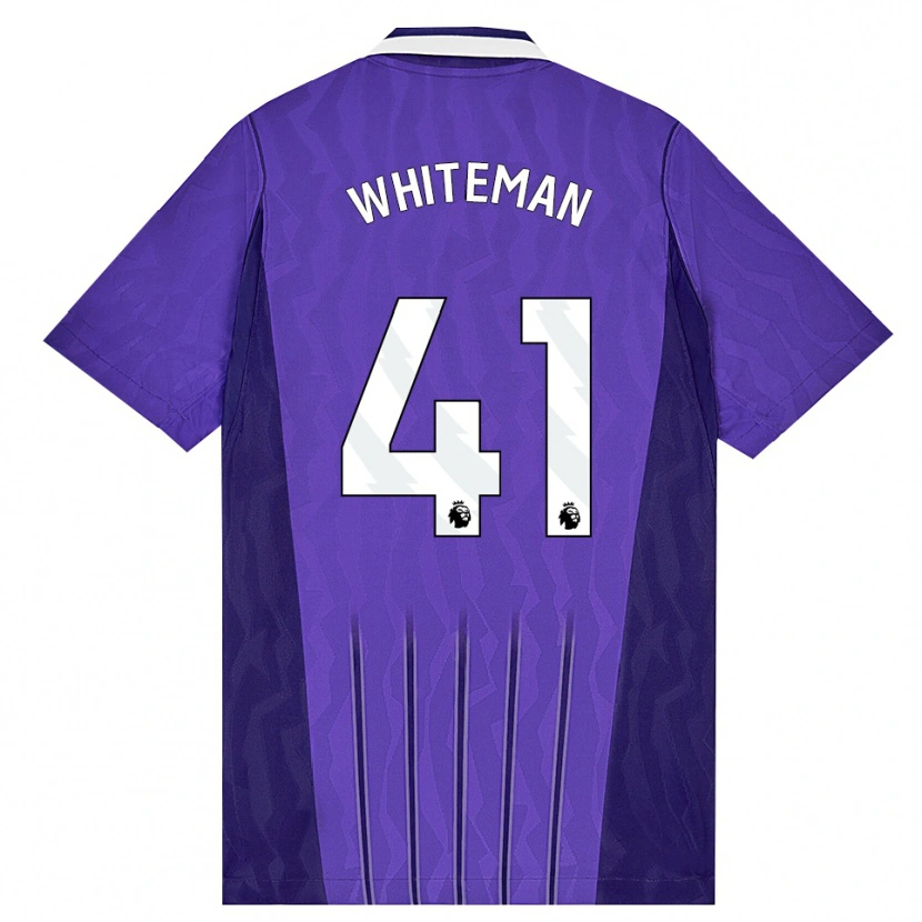 Danxen Herren Alfie Whiteman #41 Violett Weiß Ausweichtrikot Trikot 2026/27 T-Shirt Schweiz