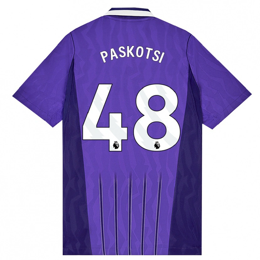 Danxen Herren Maksim Paskotsi #48 Violett Weiß Ausweichtrikot Trikot 2026/27 T-Shirt Schweiz