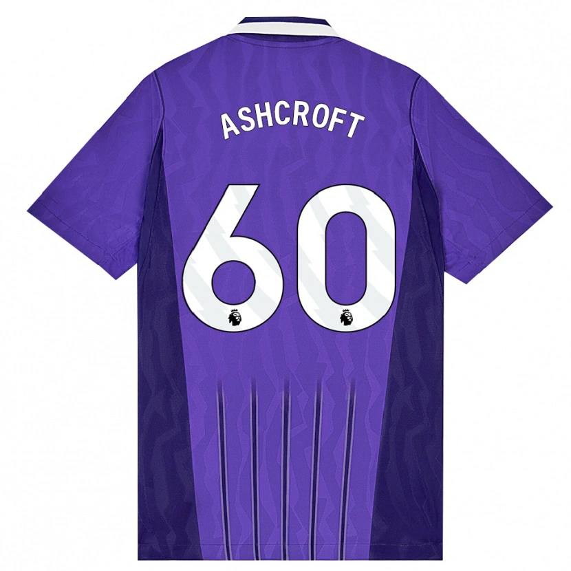 Danxen Herren Tyrell Ashcroft #60 Violett Weiß Ausweichtrikot Trikot 2026/27 T-Shirt Schweiz