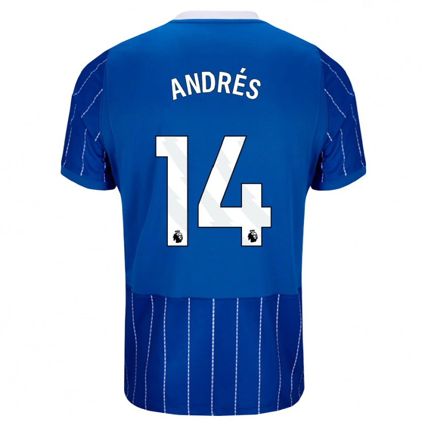 Danxen Herren Chema Andrés #14 Mittelblau Weiß Heimtrikot Trikot 2026/27 T-Shirt Schweiz
