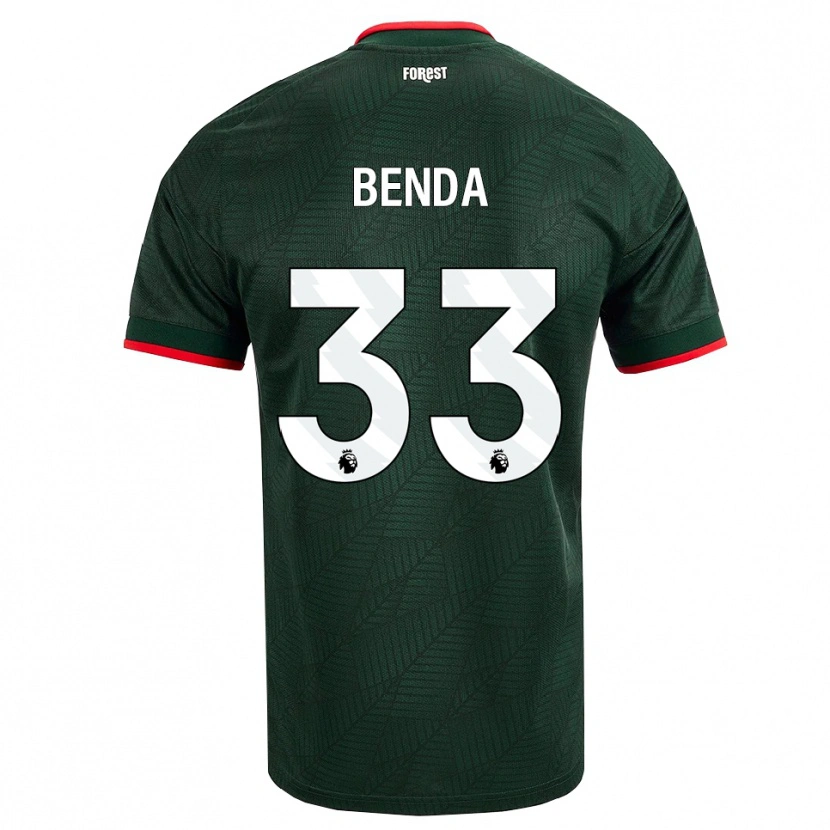 Danxen Herren Steven Benda #33 Dunkelgrün Rot Auswärtstrikot Trikot 2026/27 T-Shirt Schweiz