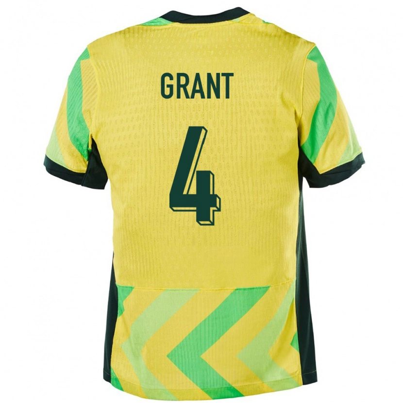 Danxen Kinder Australien Rhyan Grant #4 Golden Heimtrikot Trikot 24-26 T-Shirt Schweiz