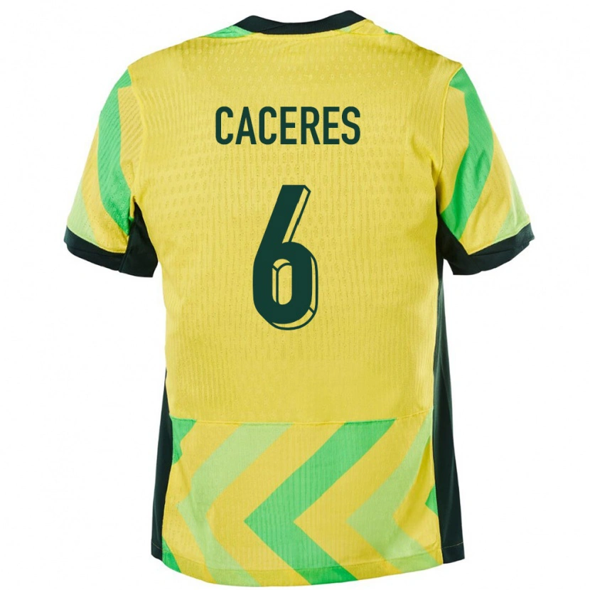 Danxen Kinder Australien Anthony Cáceres #6 Golden Heimtrikot Trikot 24-26 T-Shirt Schweiz