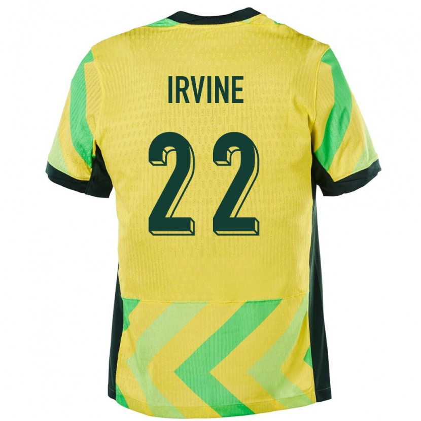 Danxen Kinder Australien Jackson Irvine #22 Golden Heimtrikot Trikot 24-26 T-Shirt Schweiz