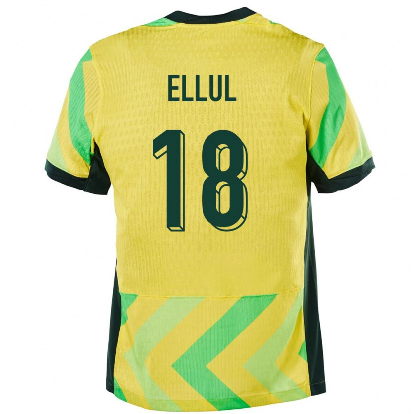 Danxen Kinder Australien Noah Ellul #18 Golden Heimtrikot Trikot 24-26 T-Shirt Schweiz