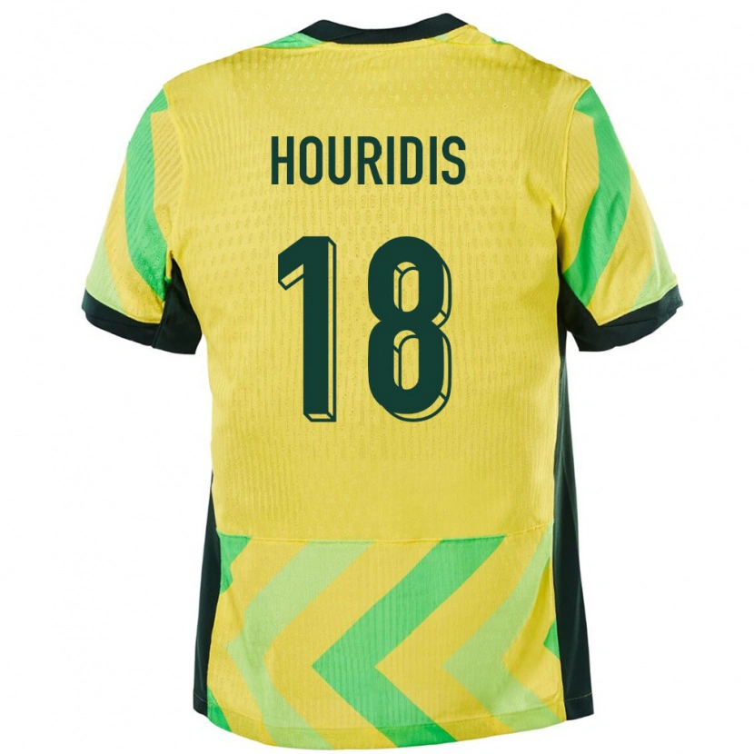 Danxen Kinder Australien James Houridis #18 Golden Heimtrikot Trikot 24-26 T-Shirt Schweiz