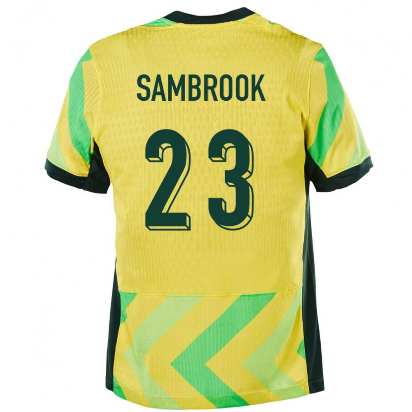 Danxen Kinder Australien Logan Sambrook #23 Golden Heimtrikot Trikot 24-26 T-Shirt Schweiz