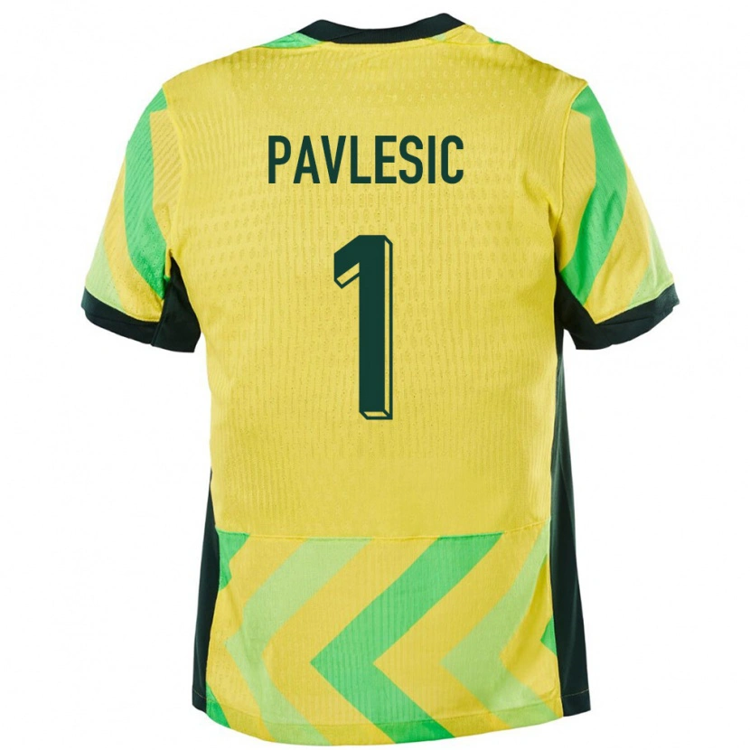 Danxen Kinder Australien Adam Pavlesic #1 Golden Heimtrikot Trikot 24-26 T-Shirt Schweiz