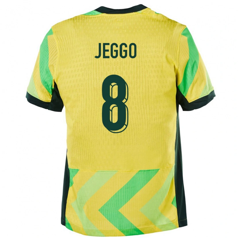 Danxen Kinder Australien James Jeggo #8 Golden Heimtrikot Trikot 24-26 T-Shirt Schweiz