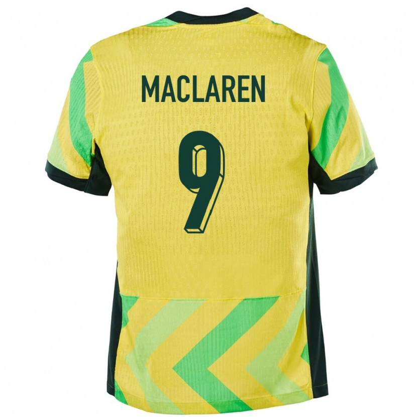 Danxen Kinder Australien Jamie Maclaren #9 Golden Heimtrikot Trikot 24-26 T-Shirt Schweiz