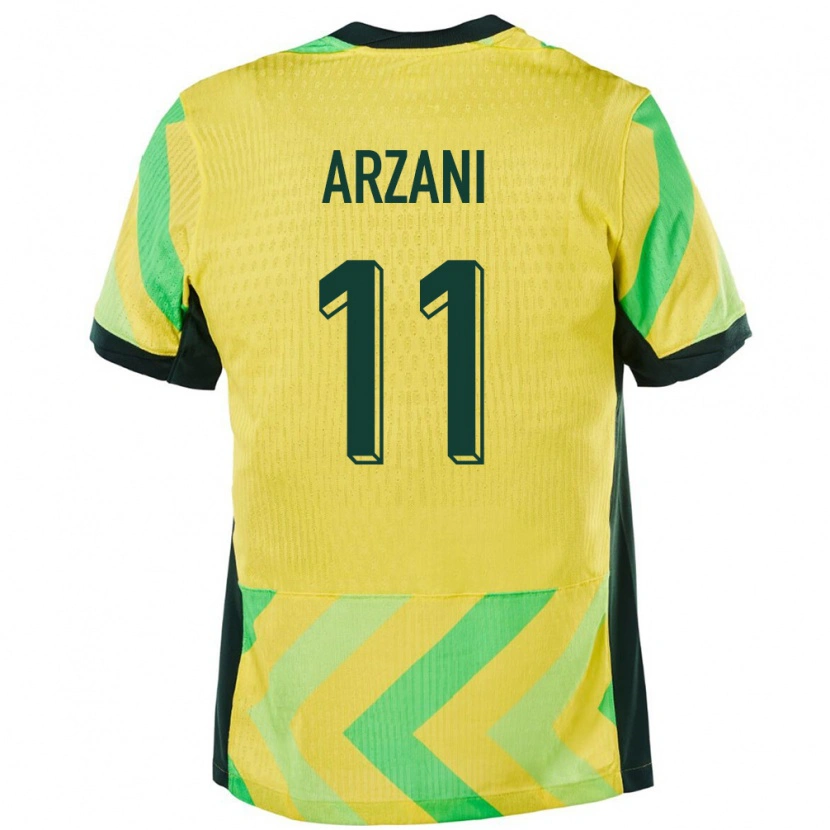 Danxen Kinder Australien Daniel Arzani #11 Golden Heimtrikot Trikot 24-26 T-Shirt Schweiz