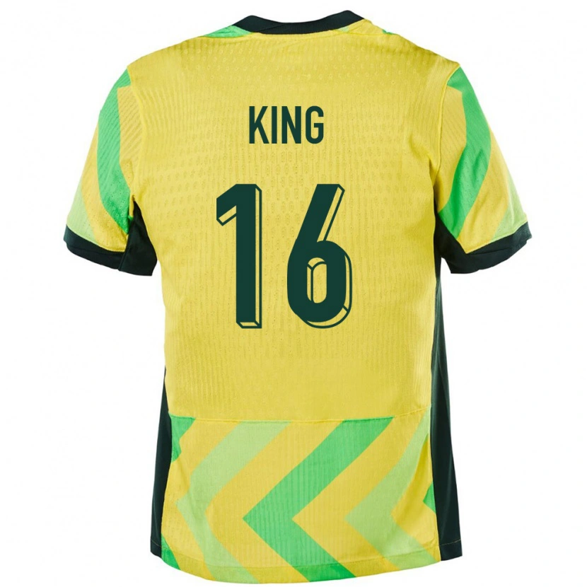 Danxen Kinder Australien Joel King #16 Golden Heimtrikot Trikot 24-26 T-Shirt Schweiz
