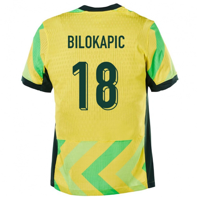 Danxen Kinder Australien Nicholas Bilokapic #18 Golden Heimtrikot Trikot 24-26 T-Shirt Schweiz