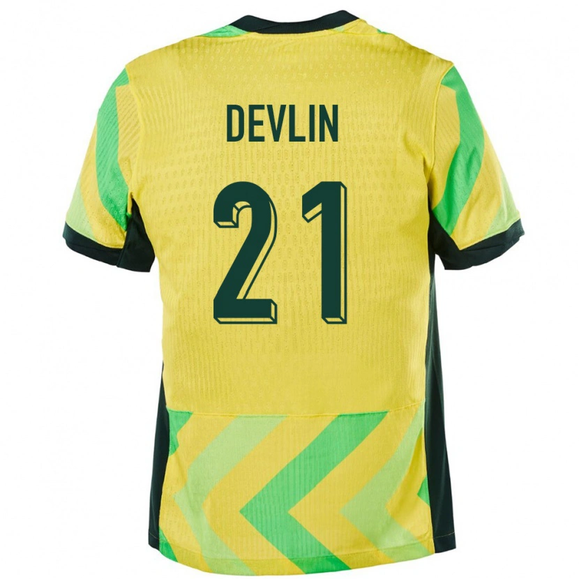 Danxen Kinder Australien Cameron Devlin #21 Golden Heimtrikot Trikot 24-26 T-Shirt Schweiz