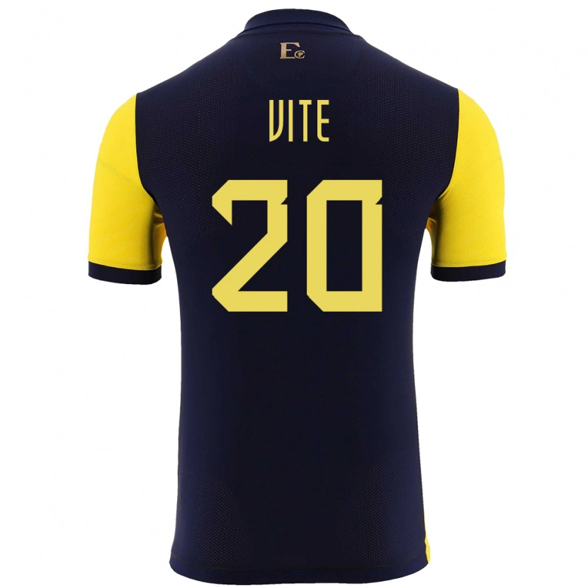 Danxen Kinder Ecuador Pedro Vite #20 Gelb Heimtrikot Trikot 24-26 T-Shirt Schweiz