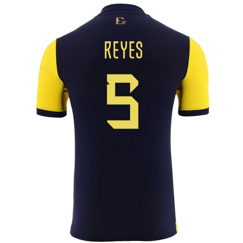 Danxen Kinder Ecuador Jairo Reyes #5 Gelb Heimtrikot Trikot 24-26 T-Shirt Schweiz