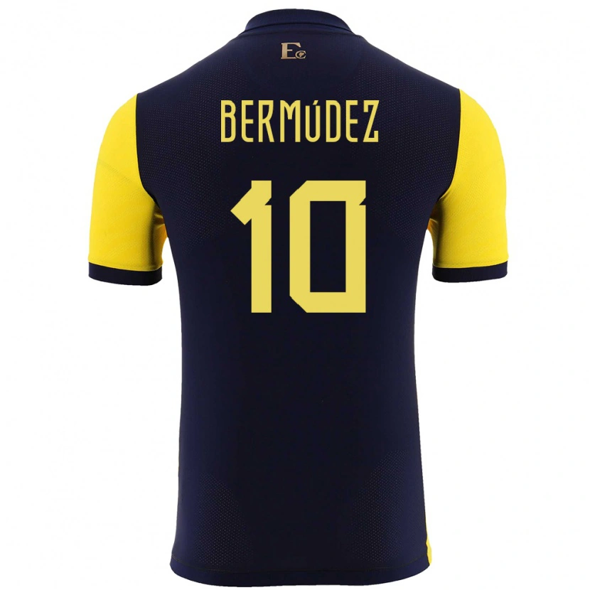 Danxen Kinder Ecuador Michael Bermúdez #10 Gelb Heimtrikot Trikot 24-26 T-Shirt Schweiz