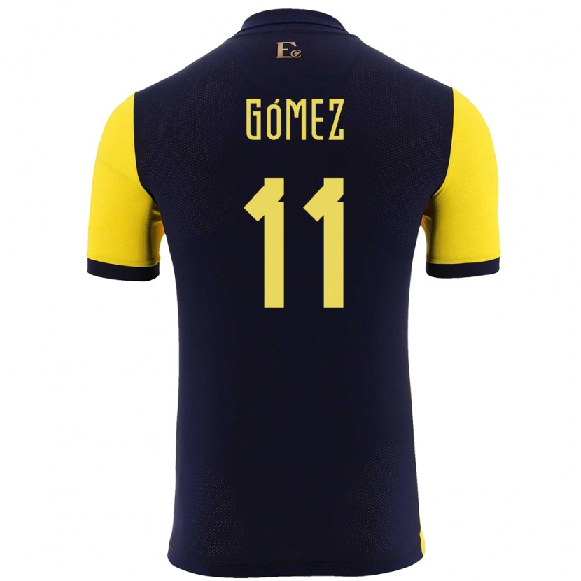 Danxen Kinder Ecuador Jandry Gómez #11 Gelb Heimtrikot Trikot 24-26 T-Shirt Schweiz