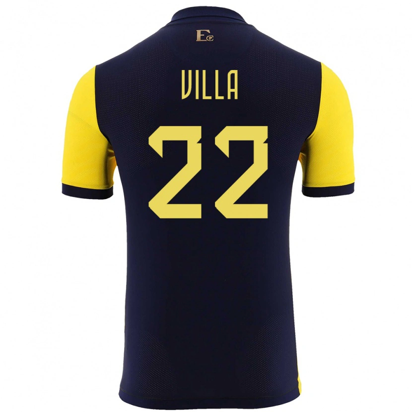 Danxen Kinder Ecuador Alexis Villa #22 Gelb Heimtrikot Trikot 24-26 T-Shirt Schweiz