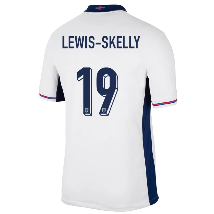 Danxen Kinder England Myles Lewis-Skelly #19 Weiß Heimtrikot Trikot 24-26 T-Shirt Schweiz