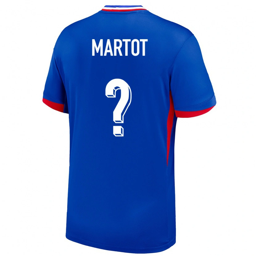 Danxen Kinder Frankreich Loan Martot #0 Blau Heimtrikot Trikot 24-26 T-Shirt Schweiz