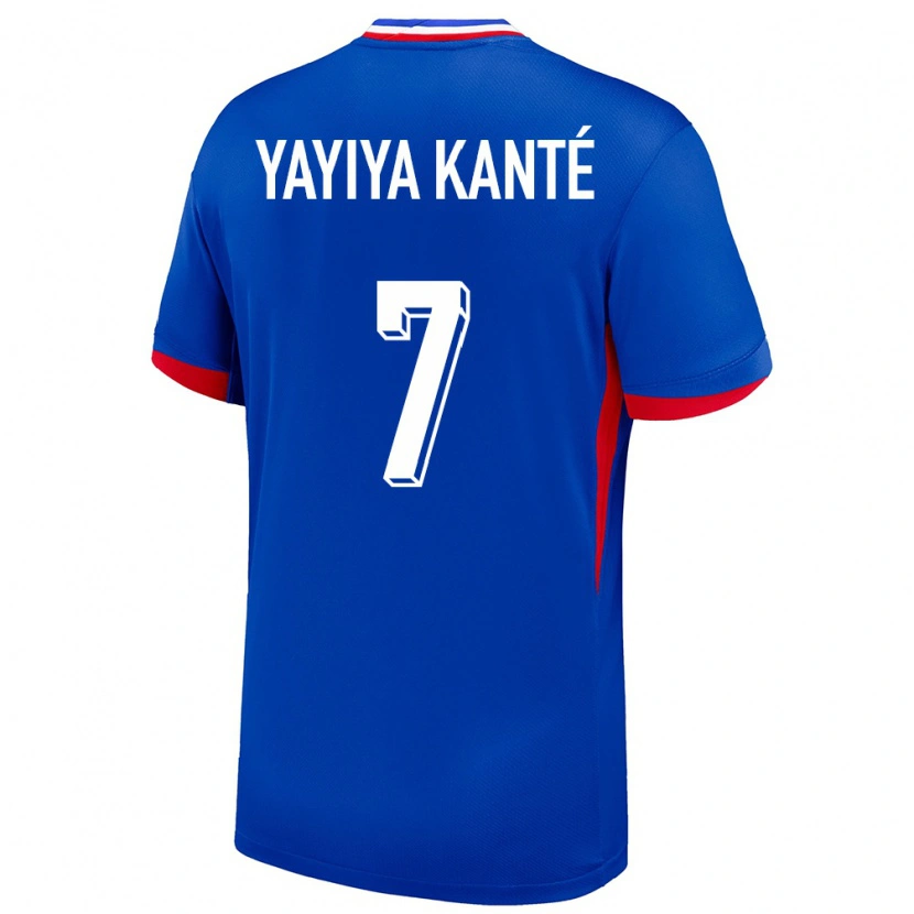 Danxen Kinder Frankreich Ibrahim Yayiya Kanté #7 Blau Heimtrikot Trikot 24-26 T-Shirt Schweiz